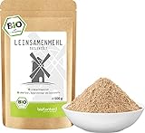 bioKontor // Leinsamenmehl BIO, Leinmehl - teilentölt 500 g, Ballaststoffreich